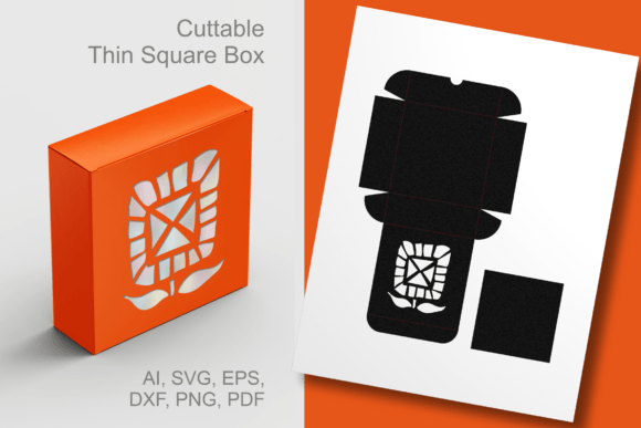 Abstract Sunflower Square Box Template: A 3D SVG Design Asset for Modern Bloggers