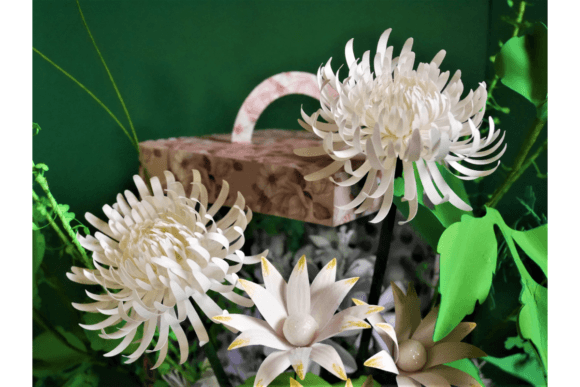 Anastasia Spider Mum 3D SVG: A Paper Flower Asset for Polished Design Projects