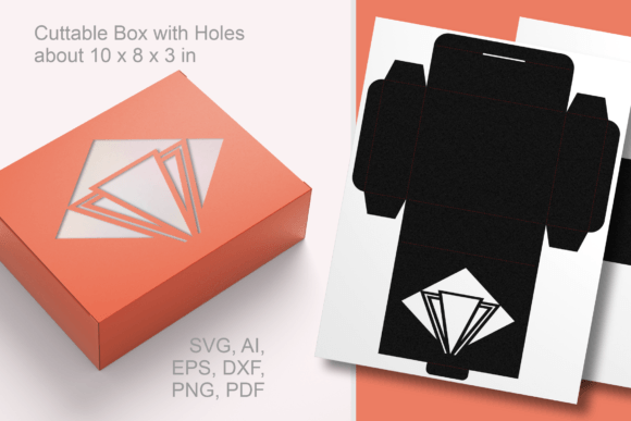 Art Deco Style Window Rectangular Box: A 3D SVG Shape for Bold Branding