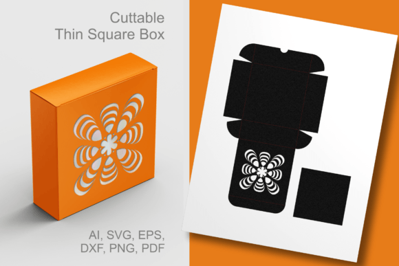 Blockish Flower Thin Square Favor Box Review