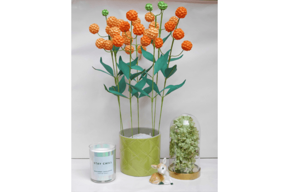 Buddleja Globosa 3D SVG: A Paper Flower Asset for Polished Publishing