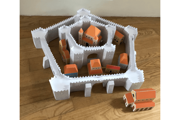 Castle Village: A 3D SVG Asset for Fantasy And Fairy Tales Branding