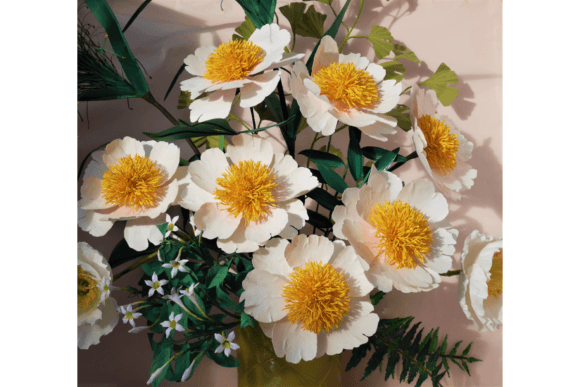 Claire De Lune Peony: A 3D SVG Paper Flower for Digital Sellers