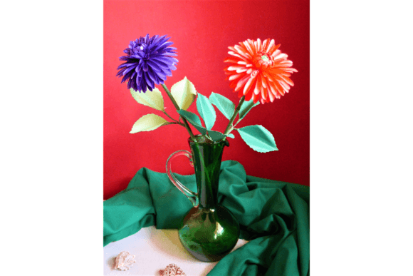 Dahlia Violet: A 3D SVG Paper Flowers Asset for Creative Branding