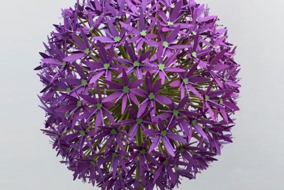 Giant Allium Paper Flower Embroidery Design Review