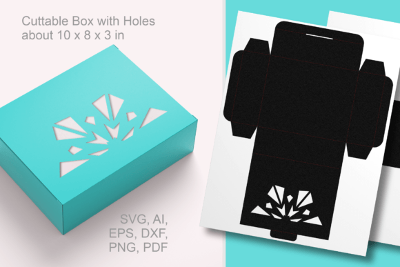 Half of Snowflake Star Rectangular Box: 3D SVG Gift Boxes Review