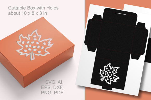 Maple Leaf Rectangular Box Template SVG Review