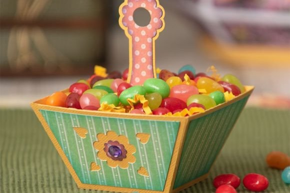 Mini Tote Treat Basket 3D SVG Birthdays