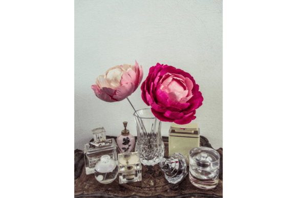 Ombre Peony 3D SVG for Paper Flower Enthusiasts