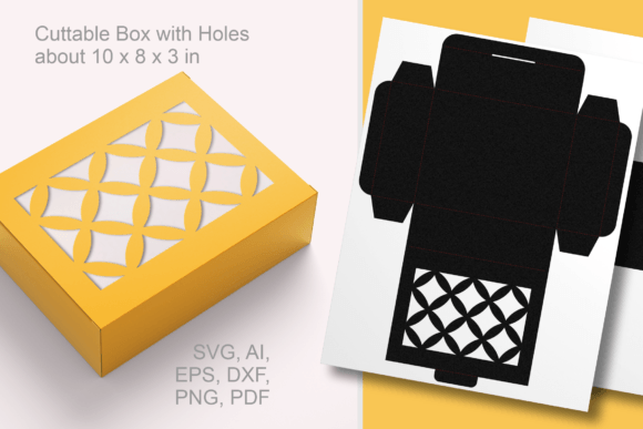 Overlapping Circles Pattern Gift Box SVG – A 3D Shape Asset Worth Considering