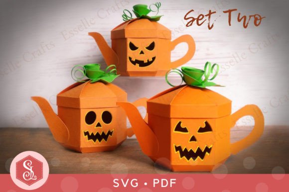 Pumpkin Teapot Boxes Set Two SVG PDF Review