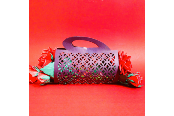 Small Bouquet Bag 1: A 3D SVG Paper Flowers Asset for Polished Content