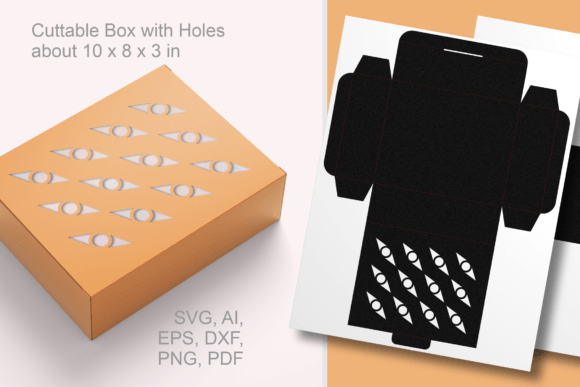 Spikes Patterned Rectangular Favor Box