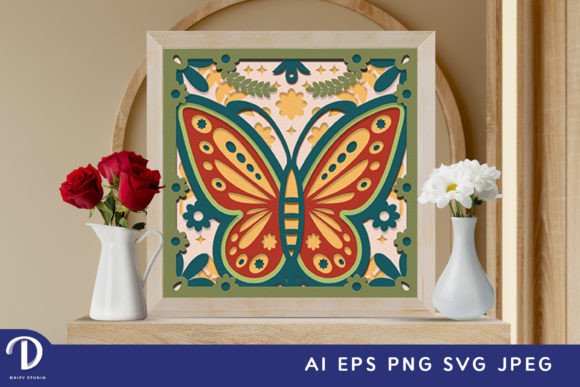 Spring Butterfly 3D SVG – A Fresh Addition to Your Spring Craft Kit
