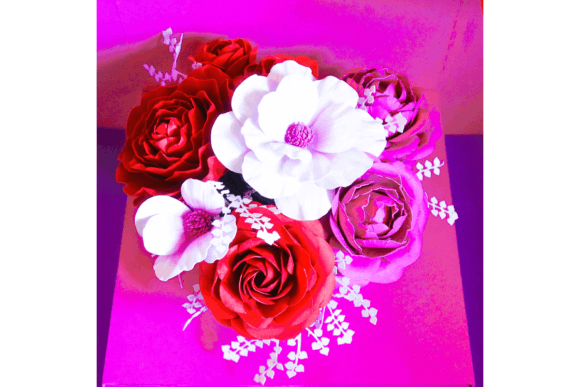 Venus Flower Box 3D SVG: A Floral Design Asset for Real Crafting