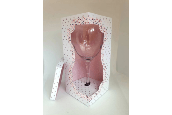 Wine Glass Gift BOX SVG: A 3D SVG Review for Shapes Creators